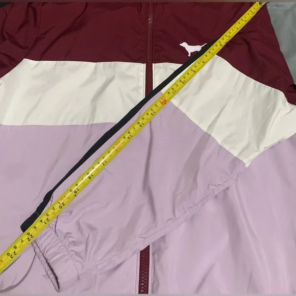PINK Victoria's Secret Women Burgundy and Lavender Raincoat, XS/S NWOT. - Picture 12 of 12